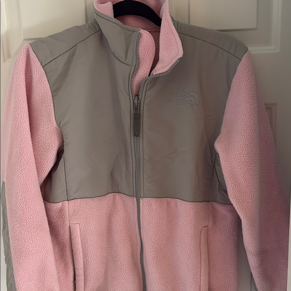 The North Face Pink and Gray Kids Jacket